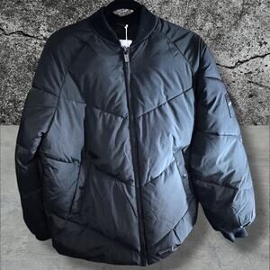 •NWT• Sixth June Paris Puffer Zip-up Jacket in Black • Men’s Medium